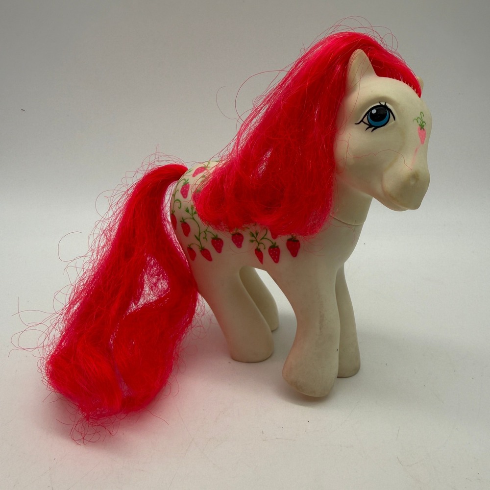 Vintage 1987 My Little Pony G1 Strawberry Fair Twice as Fancy Figure Hasbro